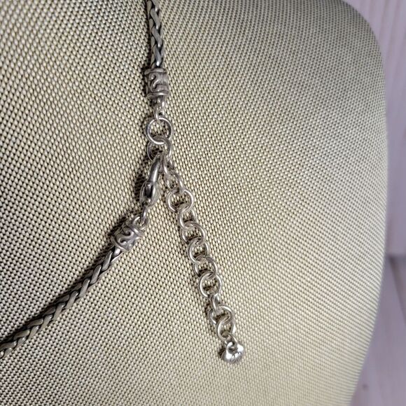 Brighton Eye Of The Tiger Retired Semiprecious Stone Pendant Necklace Rare - Picture 7 of 9